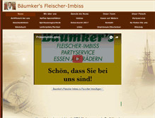 Tablet Screenshot of fleischerei-baeumker.de